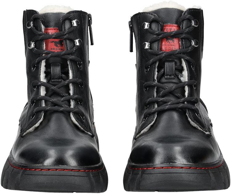 Mustang Mustang Stiefelette Stiefel Damen - Schwarz/Rot - 1 | SportScheck