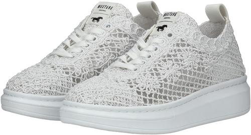 Rückansicht von Mustang Halbschuhe Sneaker Damen Wei&szlig;