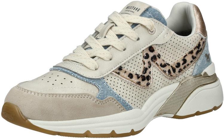 Mustang Mustang Sneaker Sneaker Damen - Beige/Blau - 0 | SportScheck
