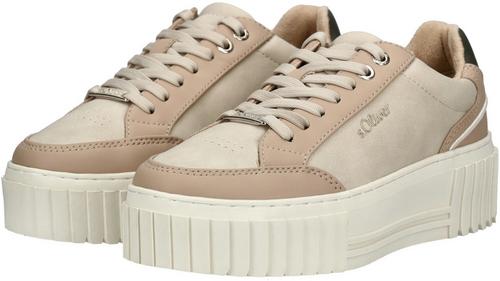 Rückansicht von S.OLIVER Sneaker Sneaker Damen Beige