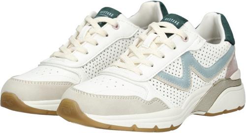 Rückansicht von Mustang Sneaker Sneaker Damen Weiß/Grün
