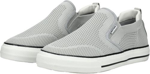 Rückansicht von Mustang Slipper Slipper Herren Hellgrau