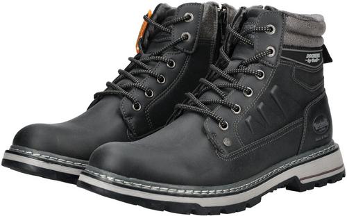 Rückansicht von Dockers Stiefelette Stiefel Herren Schwarz