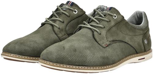 Rückansicht von Mustang Halbschuhe Halbschuhe Herren Oliv