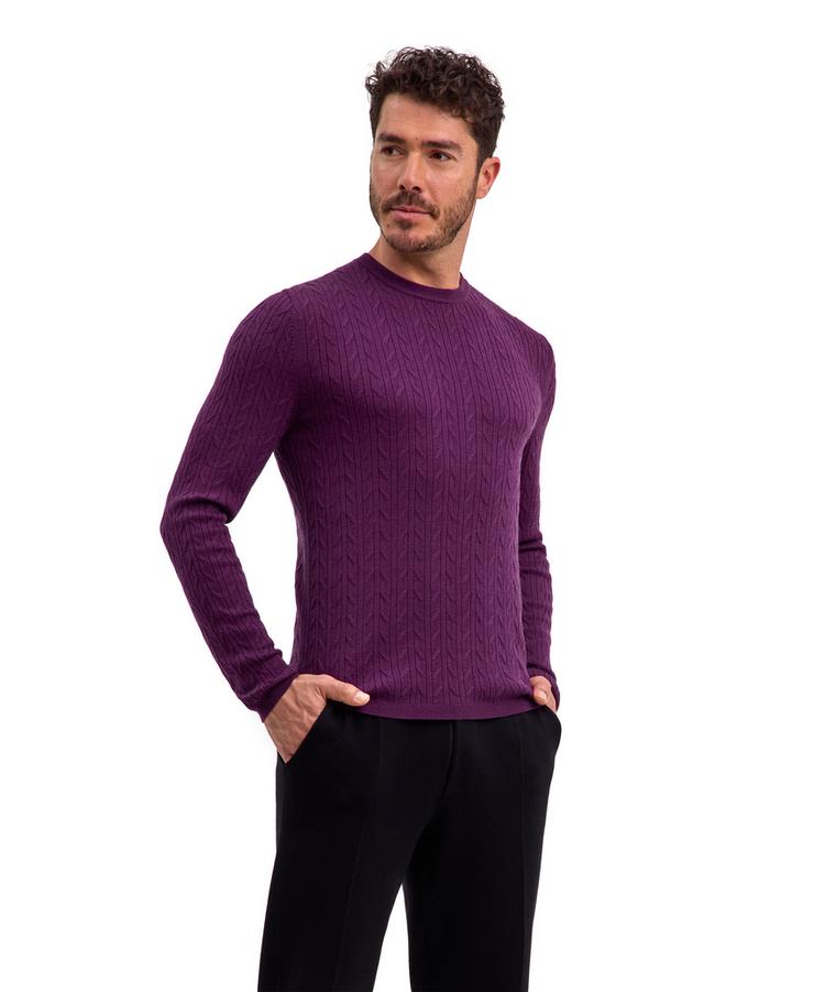 Falke Falke Strickpullover Herren - aubergine (8282) - 0 | SportScheck