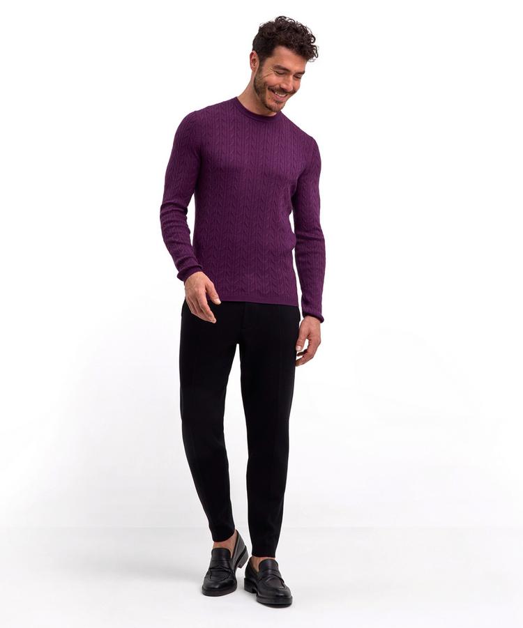 Falke Falke Strickpullover Herren - aubergine (8282) - 1 | SportScheck