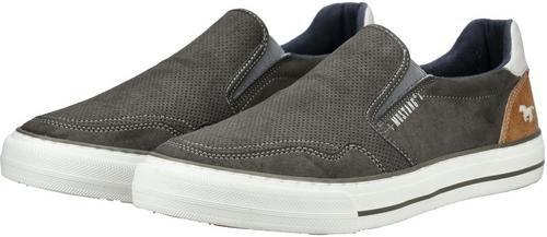 Rückansicht von Mustang Slipper Slipper Herren Grau