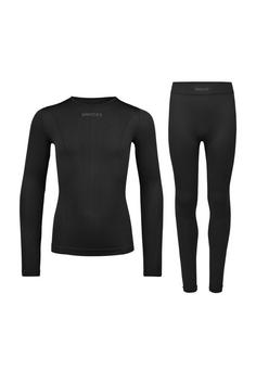 Snocks Thermounterwäsche Kinder Funktionsshirt Schwarz