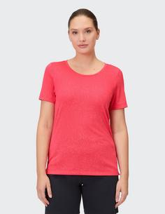 Rückansicht von JOY sportswear FEA T-Shirt Damen hibiscus red