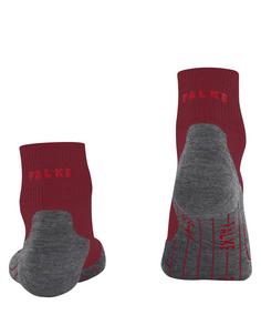 Rückansicht von Falke TK5 Wander Short Laufsocken Herren cranberry-black (8831)