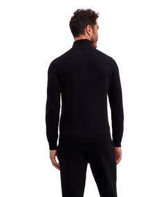 Rückansicht von Falke Strickpullover Herren black (3000)