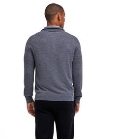 Rückansicht von Falke Strickpullover Herren dark grey -heather (3278)