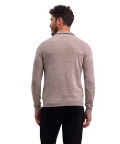 Rückansicht von Falke Strickpullover Herren dark brown (5235)