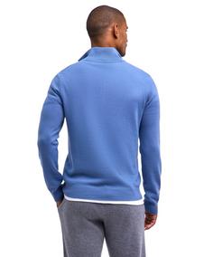 Rückansicht von Falke Strickpullover Herren dusty blue (6845)