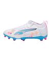 PUMA ULTRA 5 Match FG/AG Volume Up Jr Kids Fu&szlig;ballschuhe Kinder - weissblau