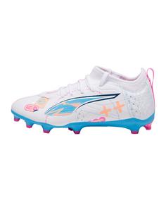 Rückansicht von PUMA ULTRA 5 Match FG/AG Volume Up Jr Kids Fu&szlig;ballschuhe Kinder weissblau