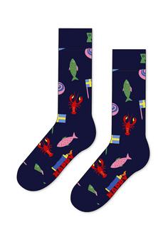 Rückansicht von Happy Socks 3-Pack So Swedish Socks Gift Set Freizeitsocken weiß