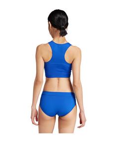 Rückansicht von adidas Adizero Sport-BH Damen Weiß Sport-BH Damen blau