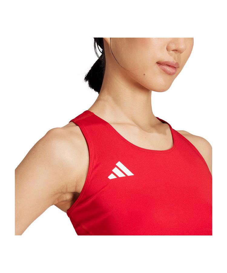 adidas adidas Adizero Sport-BH Damen Wei&szlig; BH Damen - rot - 1 | SportScheck