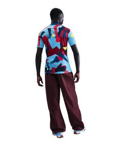 Rückansicht von Nike FC Barcelona Academy Pro Trainingsshirt Fanshirt Herren blaublau