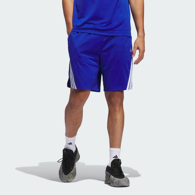 adidas adidas Legends 3-Streifen Basketball Shorts Basketball-Shorts Herren - Royal Blue / White - 0 | SportScheck