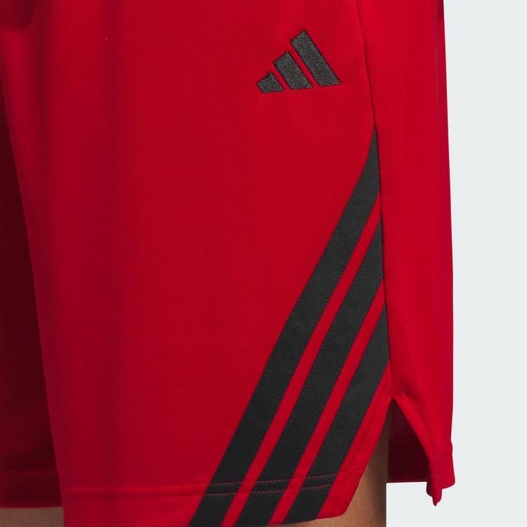 adidas adidas Legends 3-Streifen Basketball Shorts Basketball-Shorts Herren - Team Power Red 2 / Black - 0 | SportScheck