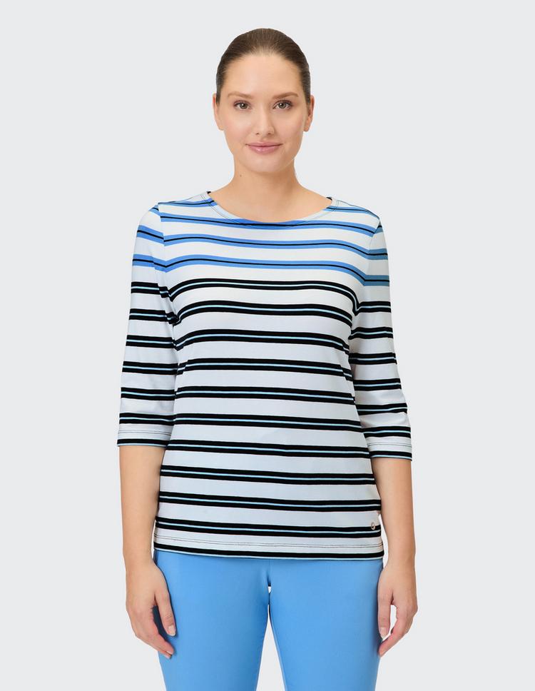 JOY sportswear JOY sportswear JANETTE Langarmshirt Damen - white breeze stripes - 0 | SportScheck