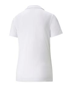 Rückansicht von PUMA teamLIGA Sideline Polo Damen Poloshirt Damen weissschwarz