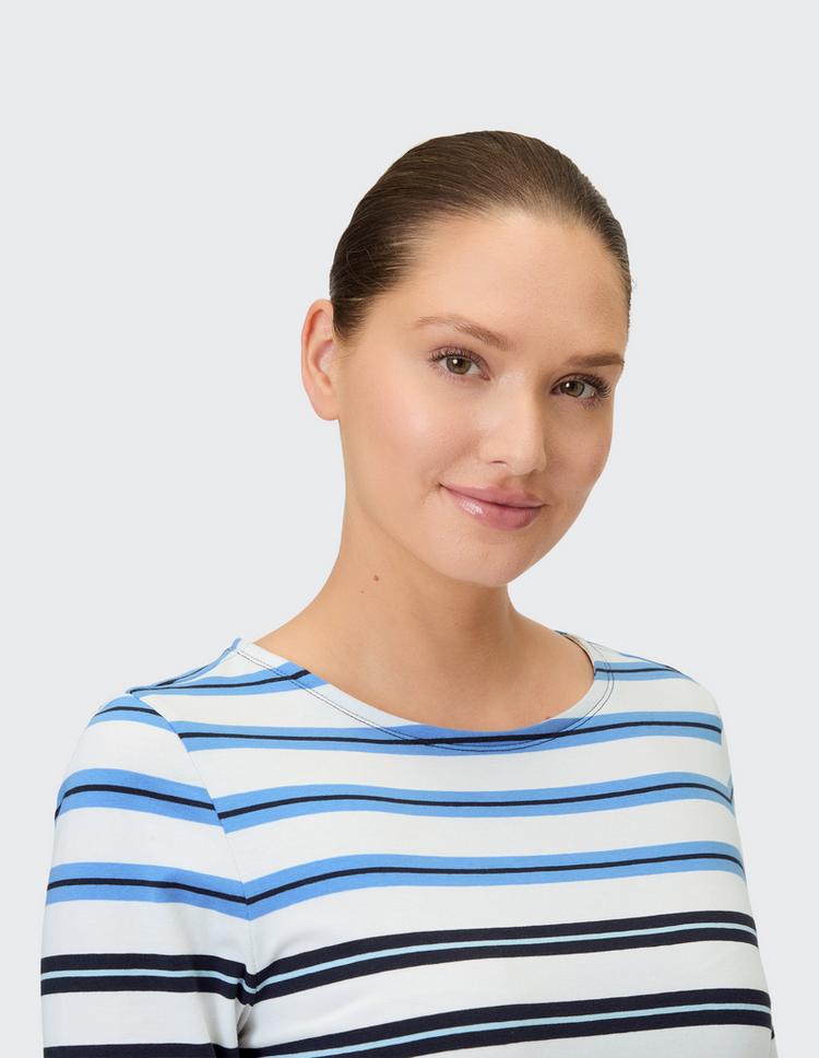 JOY sportswear JOY sportswear JANETTE Langarmshirt Damen - white breeze stripes - 2 | SportScheck