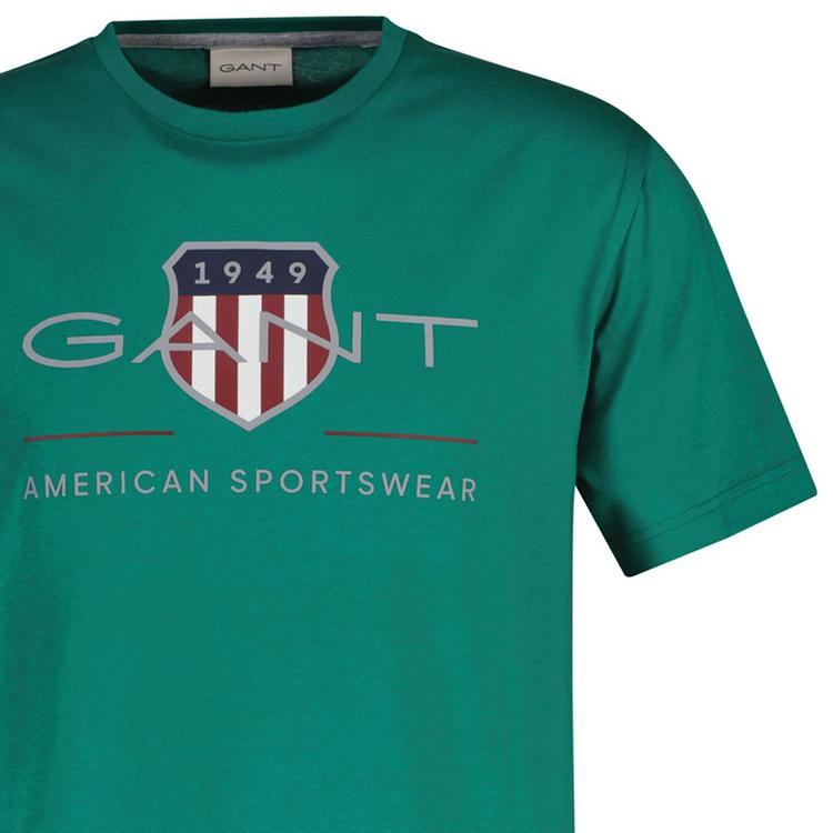 GANT GANT T-Shirt T-Shirt Herren - Gr&uuml;n (Botanical Hue) - 0 | SportScheck