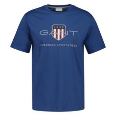 GANT T-Shirt T-Shirt Herren Blau (Vintage)