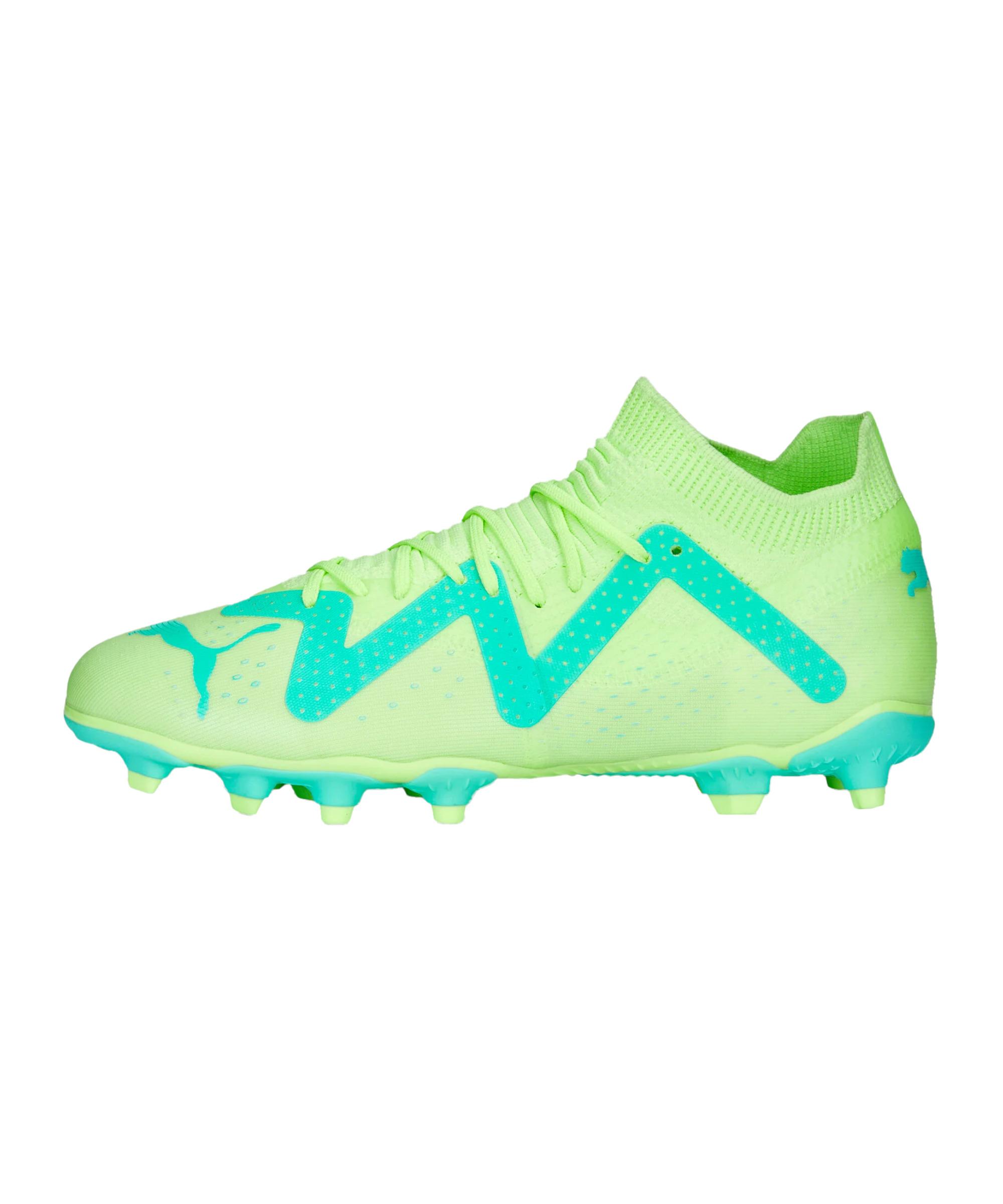 PUMA FUTURE MatchNJr Jr FG Kids Wei&szlig; Fu&szlig;ballschuhe Kinder - gelbtuerkisschwarz