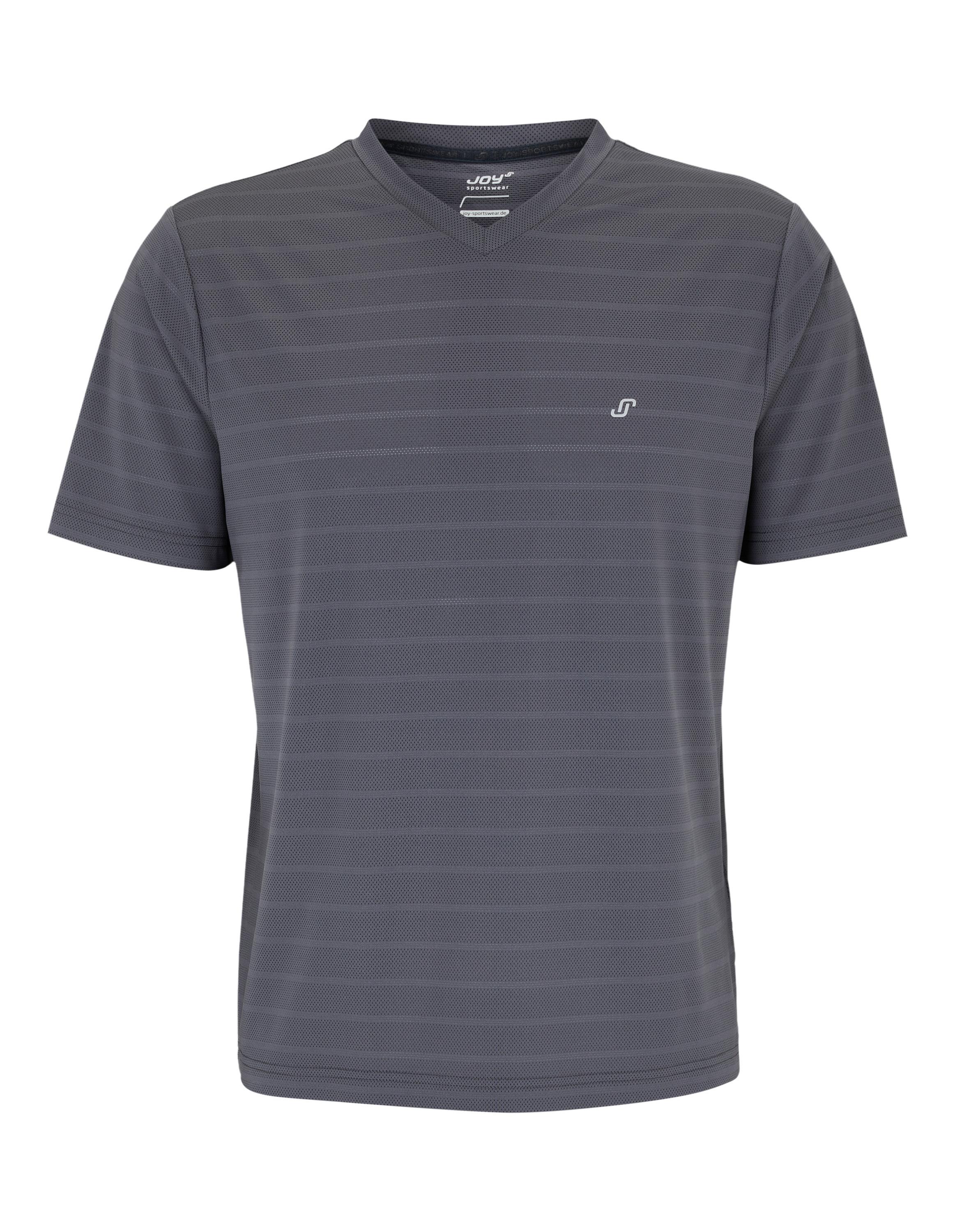 JOY sportswear ALDO T-Shirt Herren - magnet gray stripes
