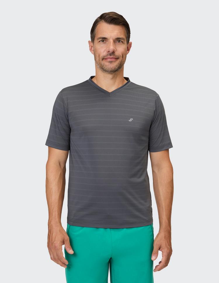 JOY sportswear JOY sportswear ALDO T-Shirt Herren - magnet gray stripes - 0 | SportScheck