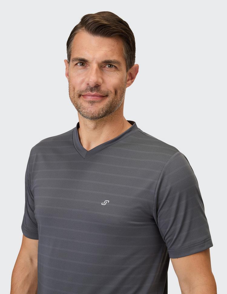 JOY sportswear JOY sportswear ALDO T-Shirt Herren - magnet gray stripes - 3 | SportScheck