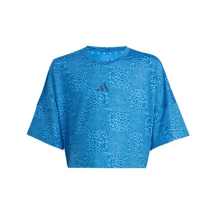 adidas adidas Future Icons All Over T-Shirt T-Shirt Kinder - Ray Blue / Dusky Petrol / Dusky Petrol - 0 | SportScheck