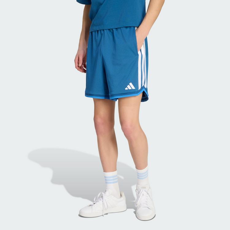 adidas adidas STADIUM MESH SHORTS Funktionsshorts Herren - Dusky Petrol / Ray Blue / White - 0 | SportScheck