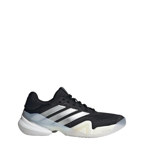 Rückansicht von adidas Barricade 14 Tennisschuh Tennisschuhe Damen Core Black / Silver Metallic / Cloud White