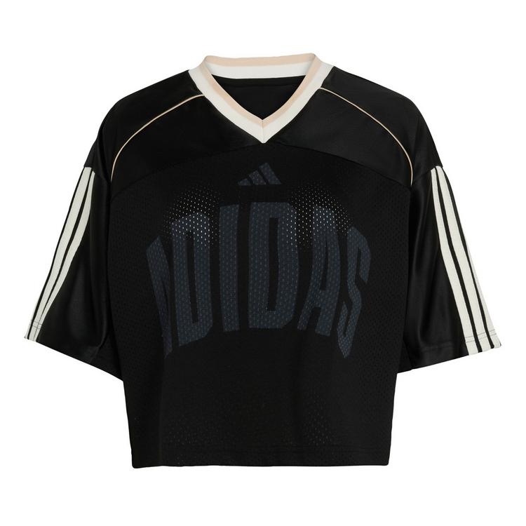 adidas adidas STADIUM MESH T-SHIRT Langarmshirt Damen - Black / Crystal Linen / Off White - 0 | SportScheck