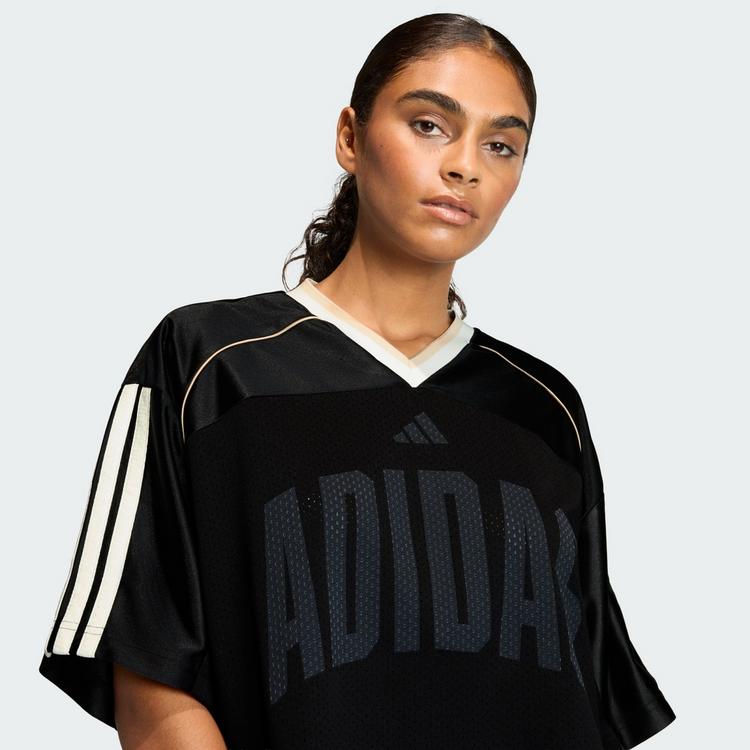 adidas adidas STADIUM MESH T-SHIRT Langarmshirt Damen - Black / Crystal Linen / Off White - 0 | SportScheck