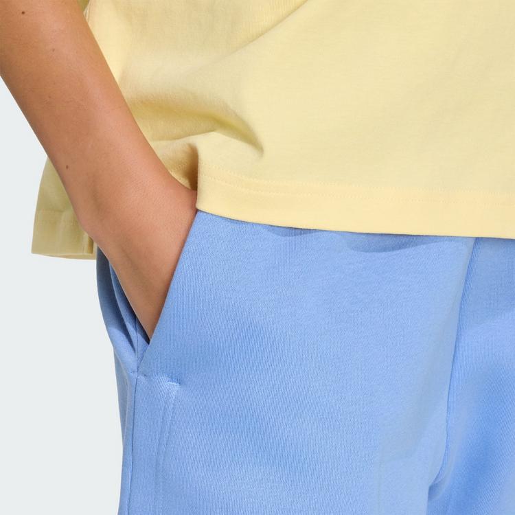 adidas adidas 3-Streifen Studio Fleece Shorts, locker Funktionsshorts Damen - Blue Fusion - 0 | SportScheck