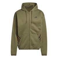 adidas ADIDAS CRAZY WARM FULLZIP HOODIE Hoodie Herren - Olive Strata / Lucid Orange