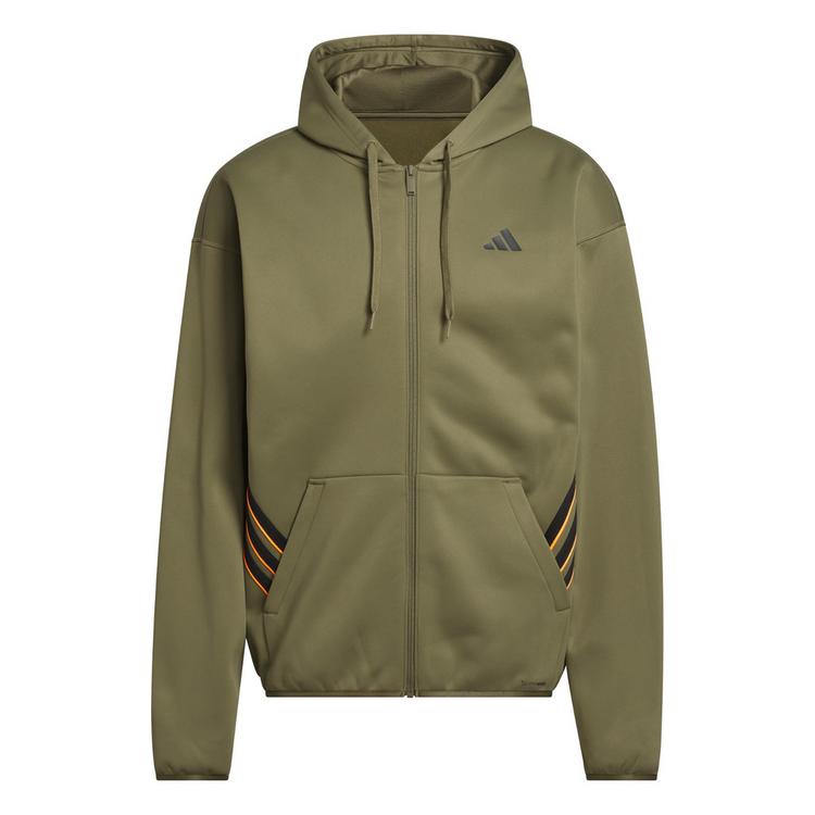 adidas adidas ADIDAS CRAZY WARM FULLZIP HOODIE Hoodie Herren - Olive Strata / Lucid Orange - 0 | SportScheck