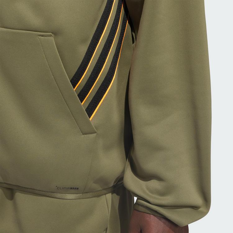 adidas adidas ADIDAS CRAZY WARM FULLZIP HOODIE Hoodie Herren - Olive Strata / Lucid Orange - 0 | SportScheck