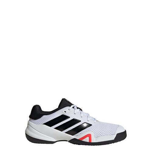 Rückansicht von adidas Barricade Kids Tennisschuh Tennisschuhe Kinder Cloud White / Maroon / Grey Two