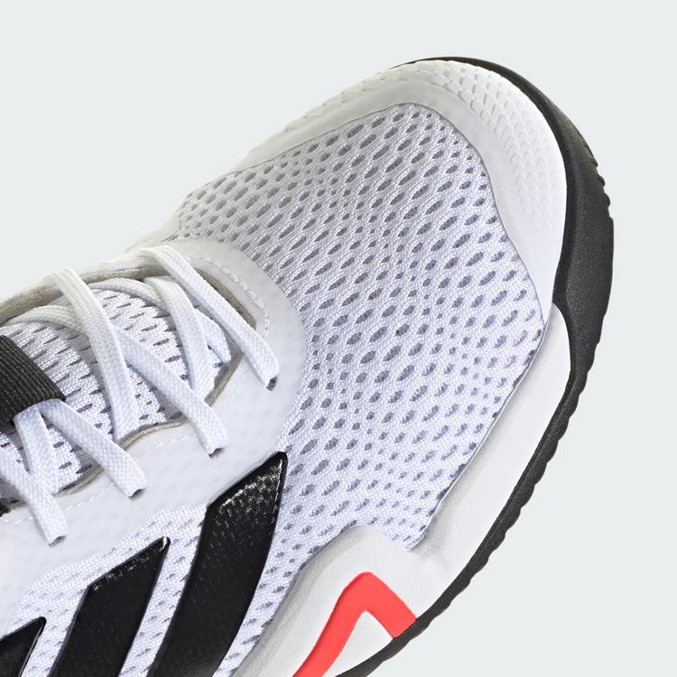 adidas adidas Barricade Kids Tennisschuh Tennisschuhe Kinder - Cloud White / Core Black / Lucid Red - 7 | SportScheck