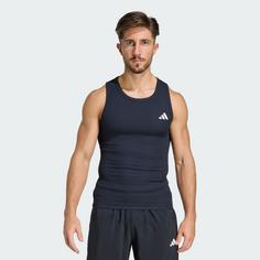 Rückansicht von adidas POWER ESSENTIALS WORKOUT RIB TANKTOP Funktionstank Herren Black