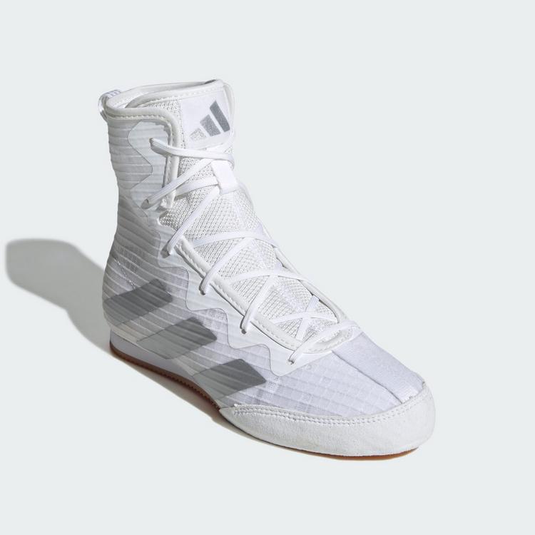 adidas adidas BOX HOG&nbsp;4&nbsp;K Schuh Fitnessschuhe Kinder - Cloud White / Silver Metallic / Core Black - 3 | SportScheck