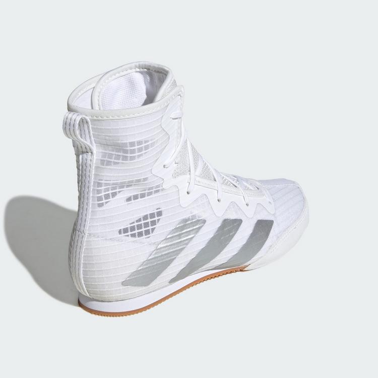 adidas adidas BOX HOG&nbsp;4&nbsp;K Schuh Fitnessschuhe Kinder - Cloud White / Silver Metallic / Core Black - 4 | SportScheck