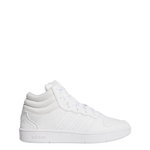 Rückansicht von adidas HOOPS MID CLASSIC SCHUH Sneaker Cloud White / Cloud White / Grey Two